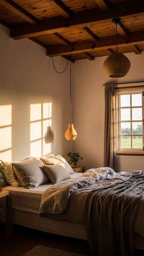 Exposed Wood Beam Ceiling or Faux Beam Treatment