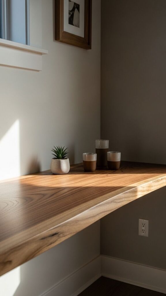 A Live Edge Wood Shelf or Countertop