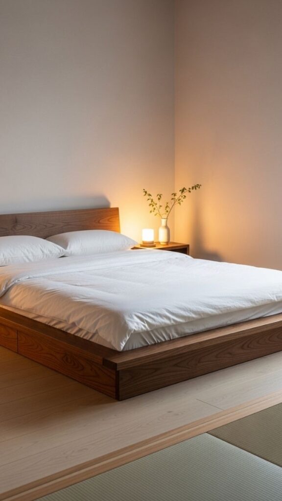 A Low-Profile Platform Bed for a Modern, Grounded Feel