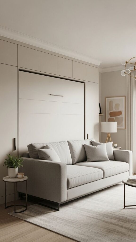 A Murphy Bed Living Room Setup That Stays Stylish