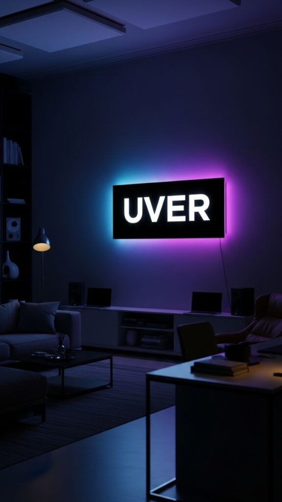 A Neon or LED Sign for Entertainment Rooms and Studios