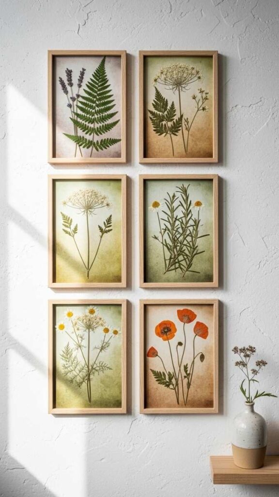 A Pressed Wildflower or Herb Frame Series