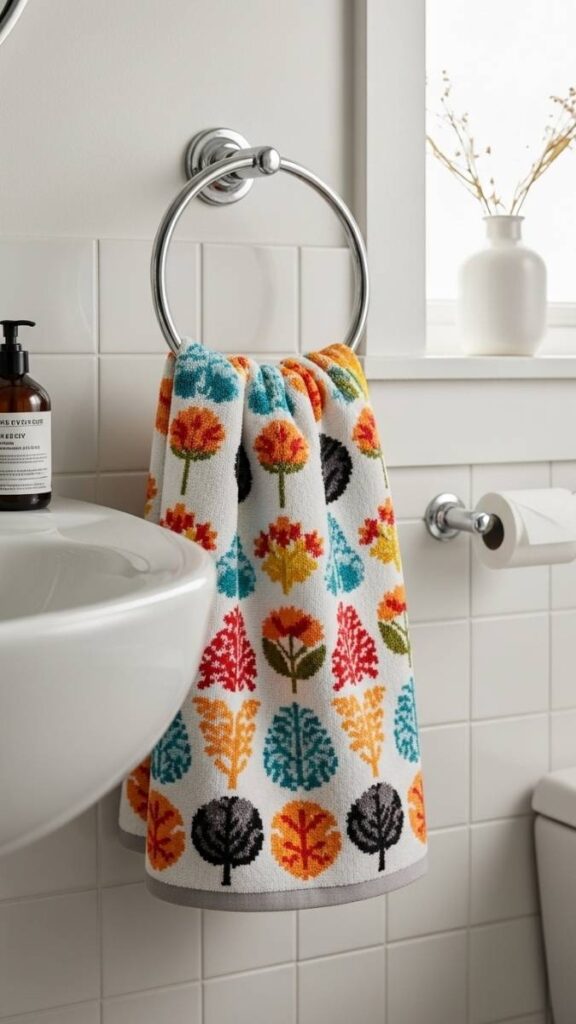 A Printed Hand Towel for a Low Effort Color Moment