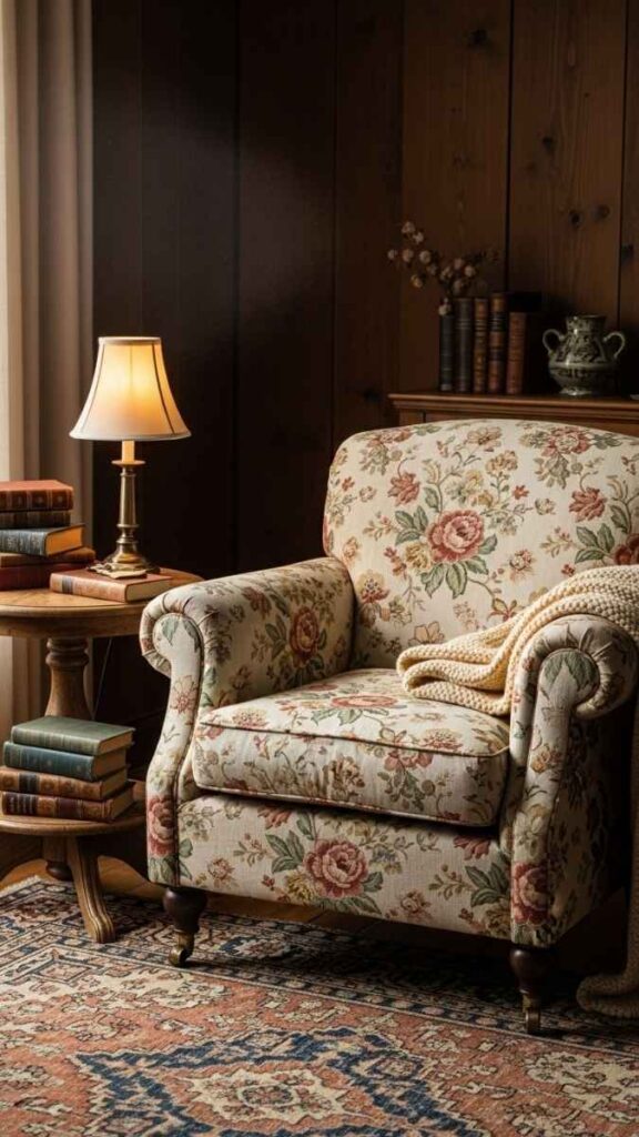 A Reading Nook With Vintage Styling