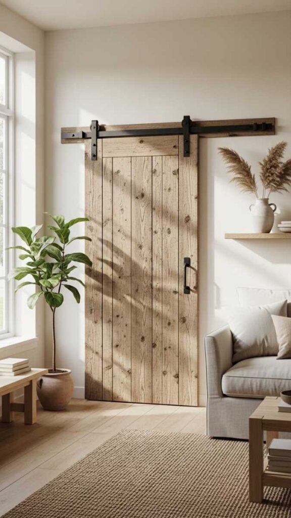 A Sliding Barn Door for Room Division