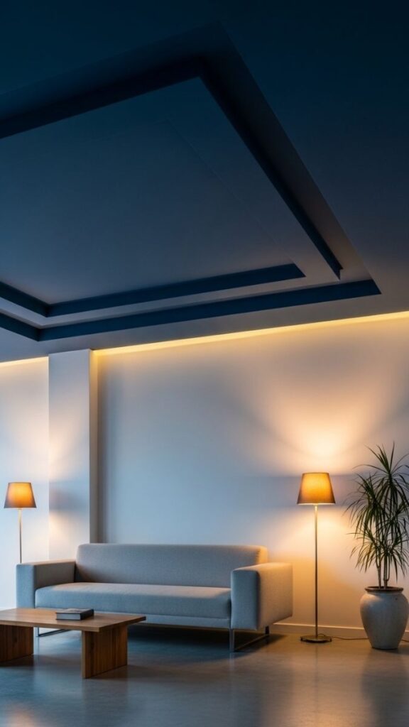 A Statement Ceiling Treatment  Paint or Wallpaper