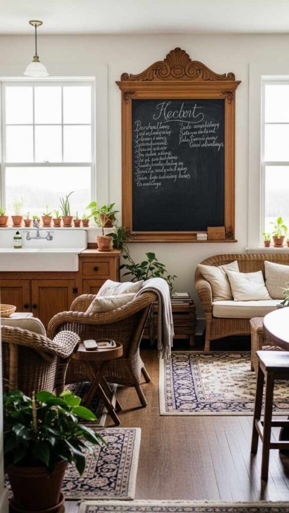 A Vintage Chalkboard or Framed Blackboard