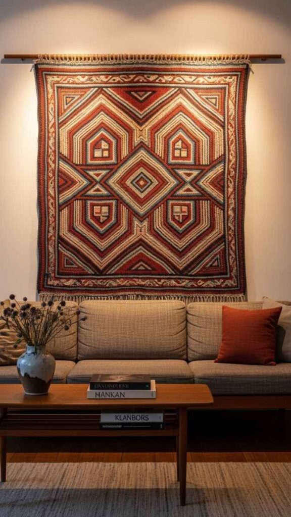 A Vintage Tapestry as a Low-Profile Statement Piece