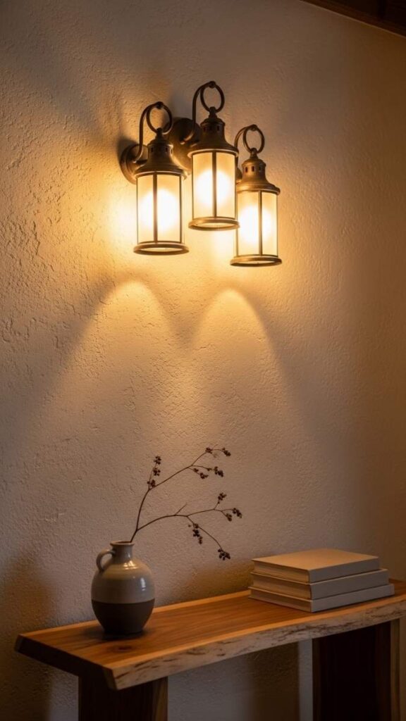A Wall Mounted Lantern Cluster for Ambient Lighting