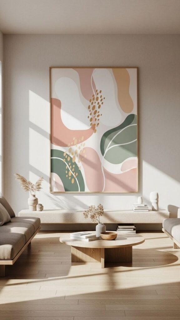  Add a Large-Format Art Print in a Lighter, More Open Color Palette