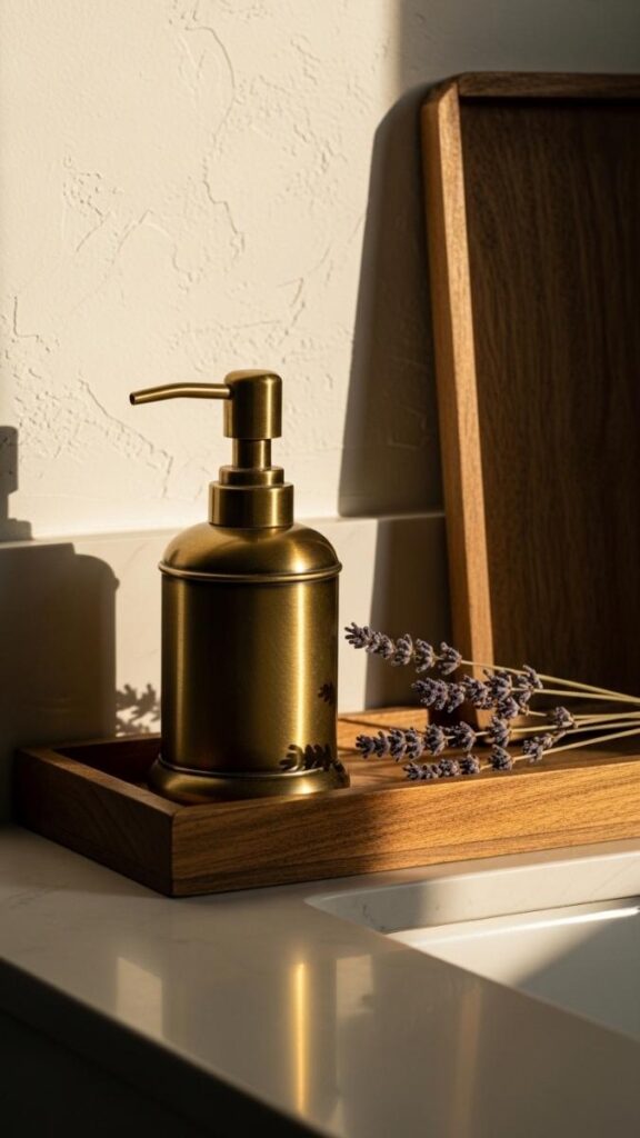 Add a Vintage or Antique Style Freestanding Soap Dispenser