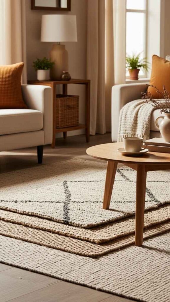 Add Seasonal Texture Through Rugs Without Full Replacement