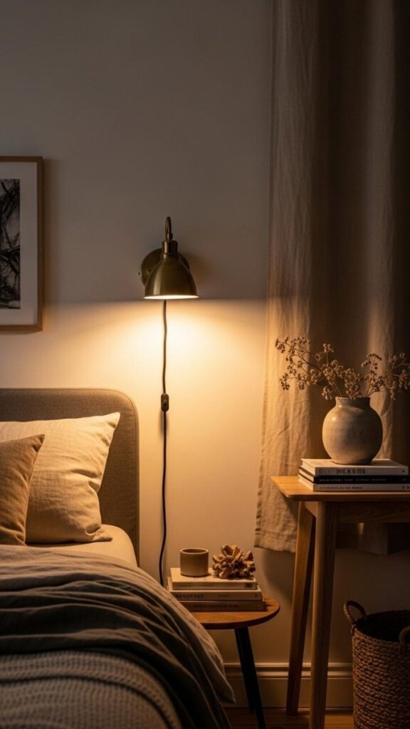 Add Warmth With a Plug In Wall Sconce