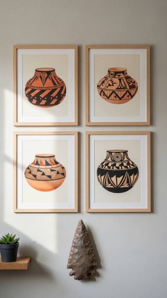 An Arrowhead or Native American Pottery Print Collection