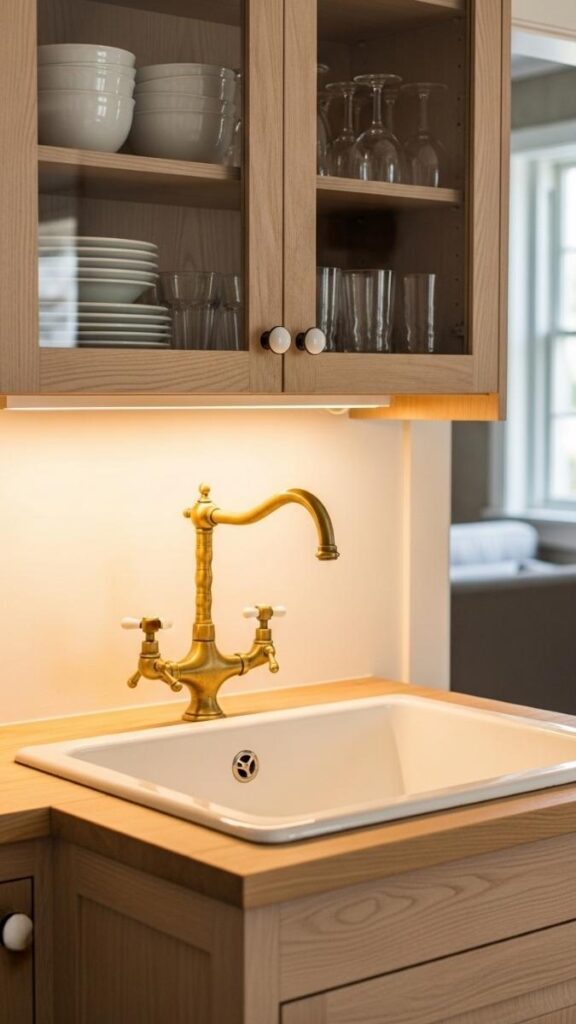 An Enamel or Ceramic Butler's Pantry Sink as a Second Sink or Bar Sink