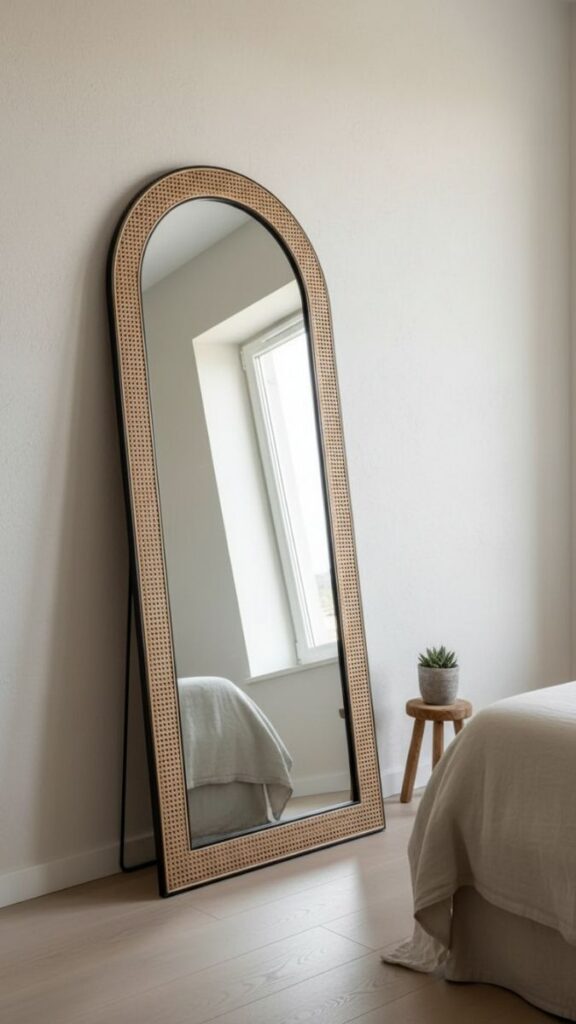 An Oversized Mirror That Reflects Light and Opens the Room