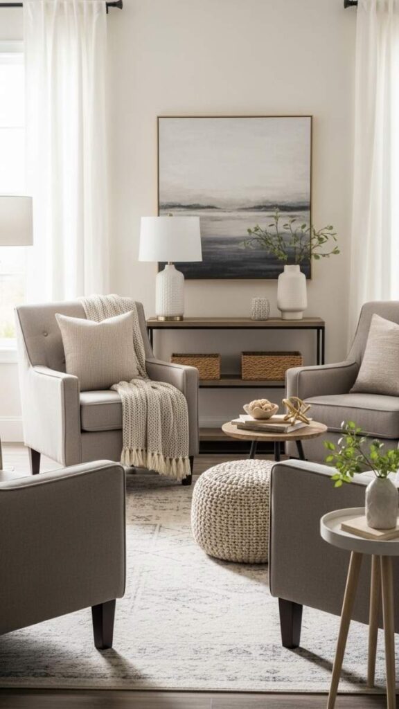 Angle Two Armchairs Toward Each Other Instead of Facing the TV