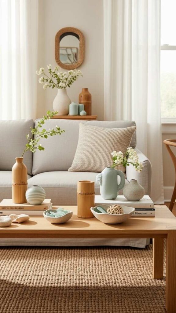 Bamboo or Sea Glass Accent Decor