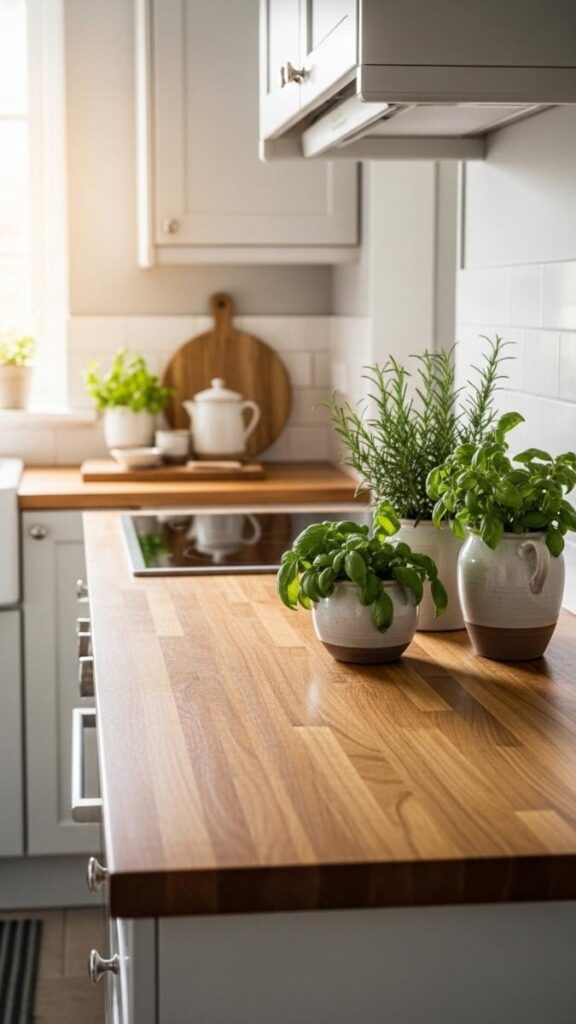 Butcher Block Countertops for Warmth and Functionality