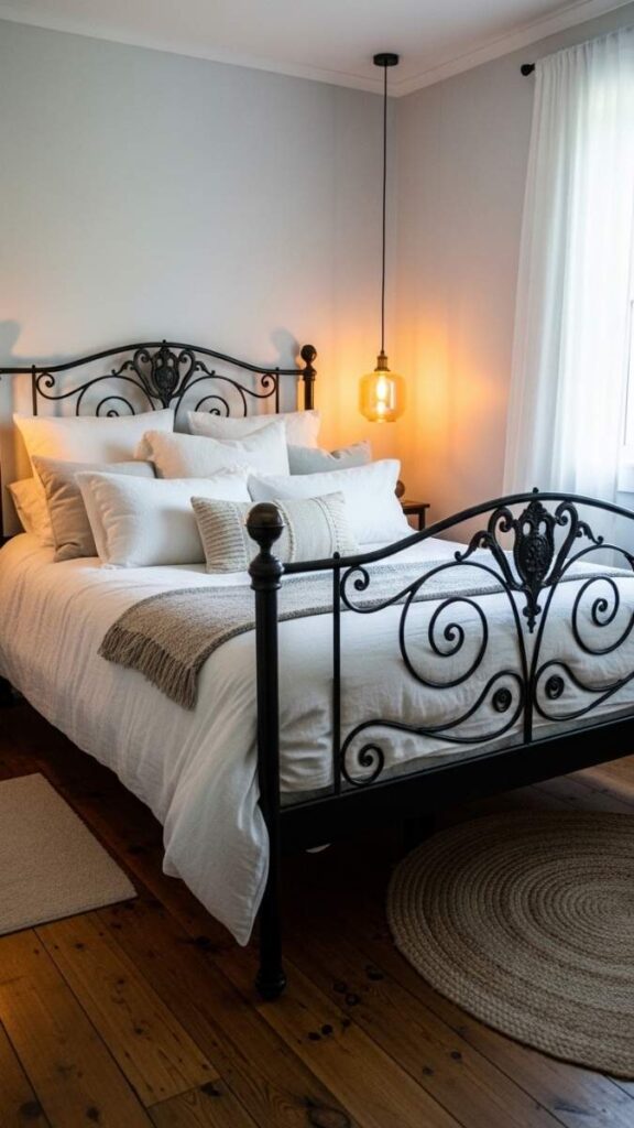 Cast Iron or Canopy Beds for Bedroom Presence