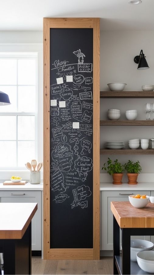 Chalkboard Wall or Panel in the Kitchen