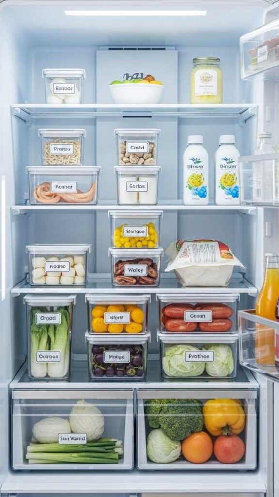 Clear Stackable Containers for the Refrigerator