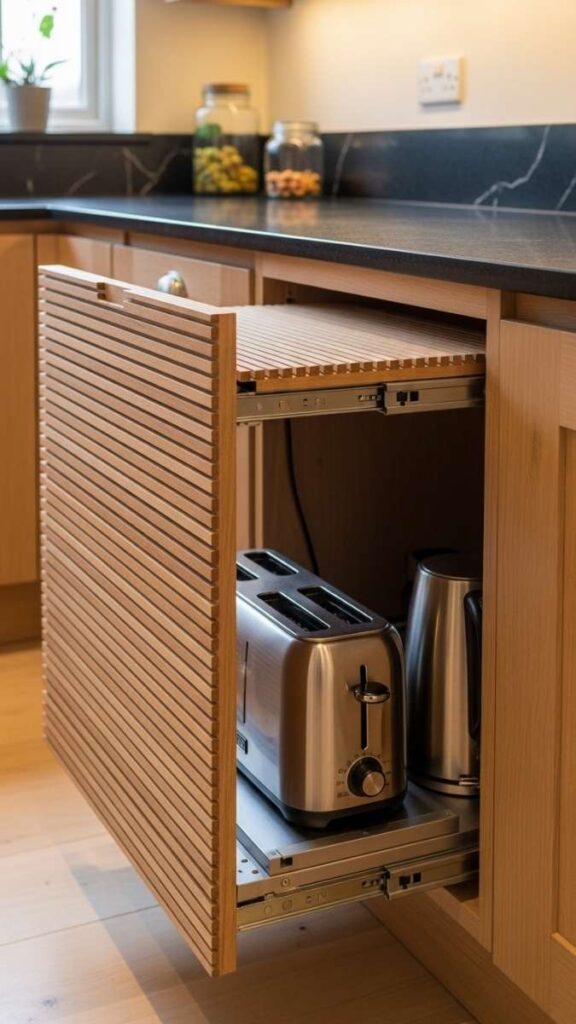 Concealed Under-Bench Appliance Cupboard