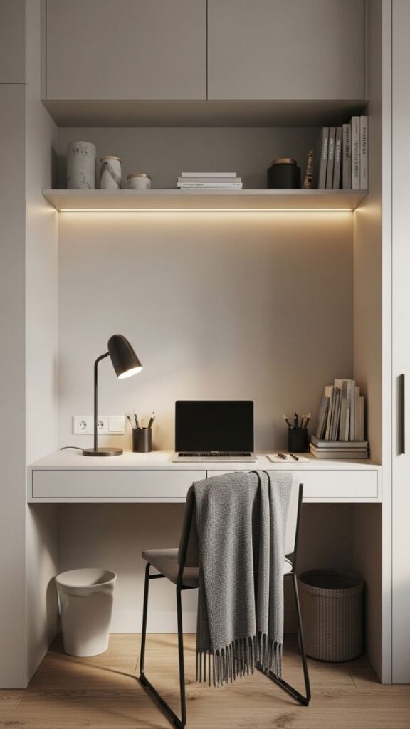 Create a Dedicated Work Corner with a Wall Mounted Desk