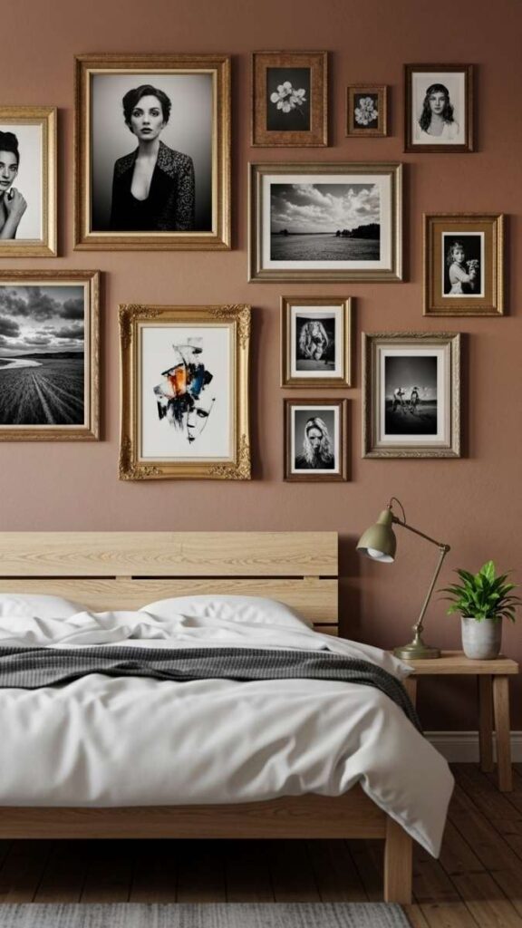 Create a DIY Gallery Wall Using Thrifted Frames in Mismatched Sizes