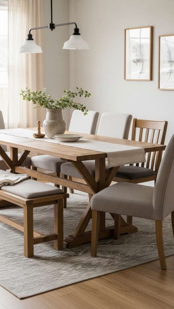 Dining Table With Mixed Seating