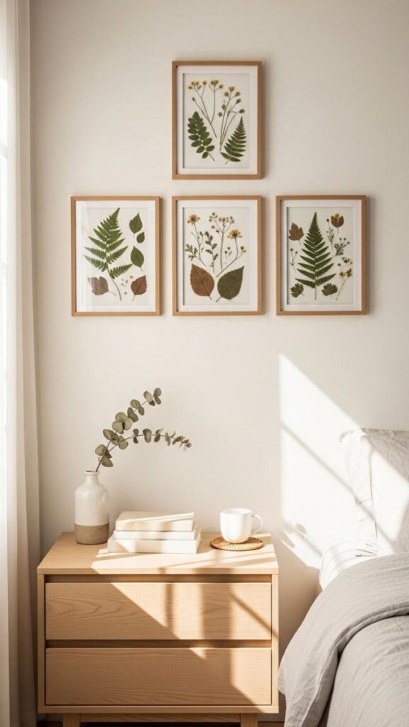 DIY Pressed Botanical Prints for Bedside or Above-Dresser Art