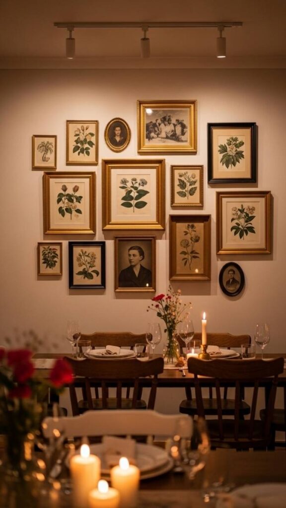 Gallery Walls Built Around Antique Frames