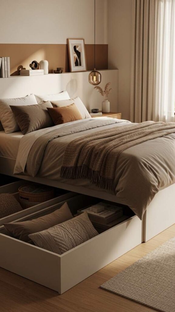 Go for a Bed with Built In Storage Underneath