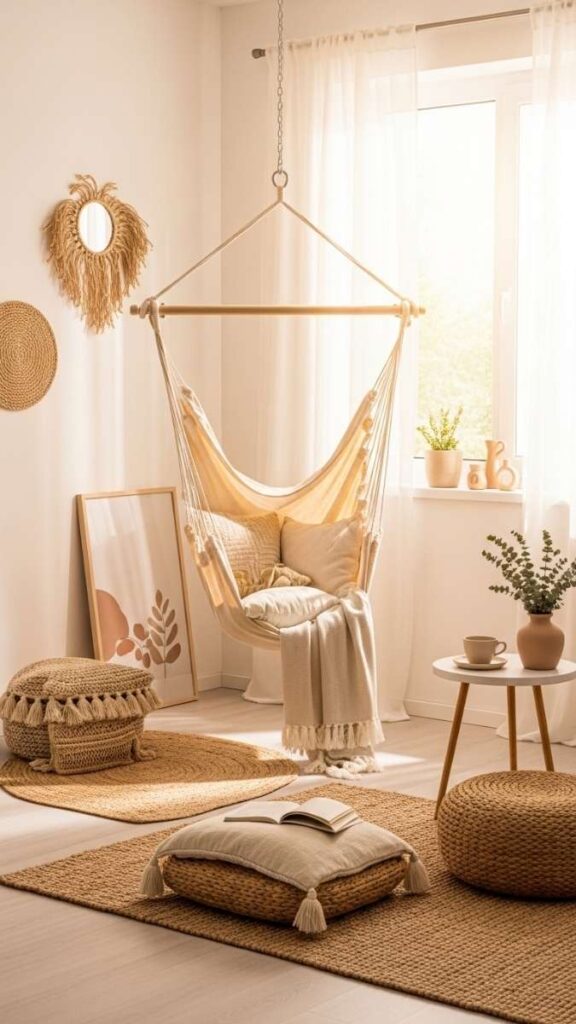 Hammock Chair in a Sunny Corner