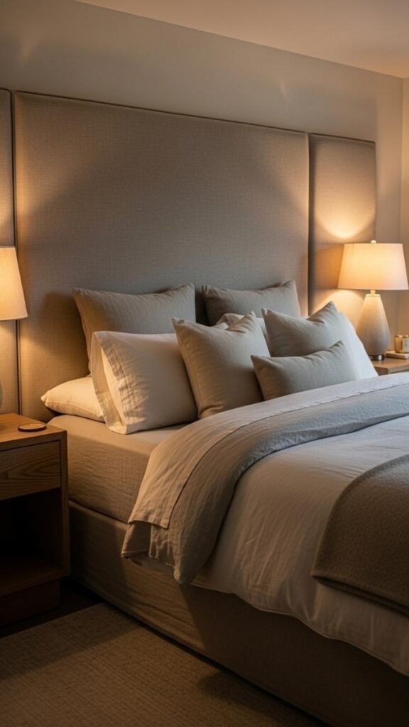 Hang a DIY Fabric Headboard Using Plywood and Upholstery Foam