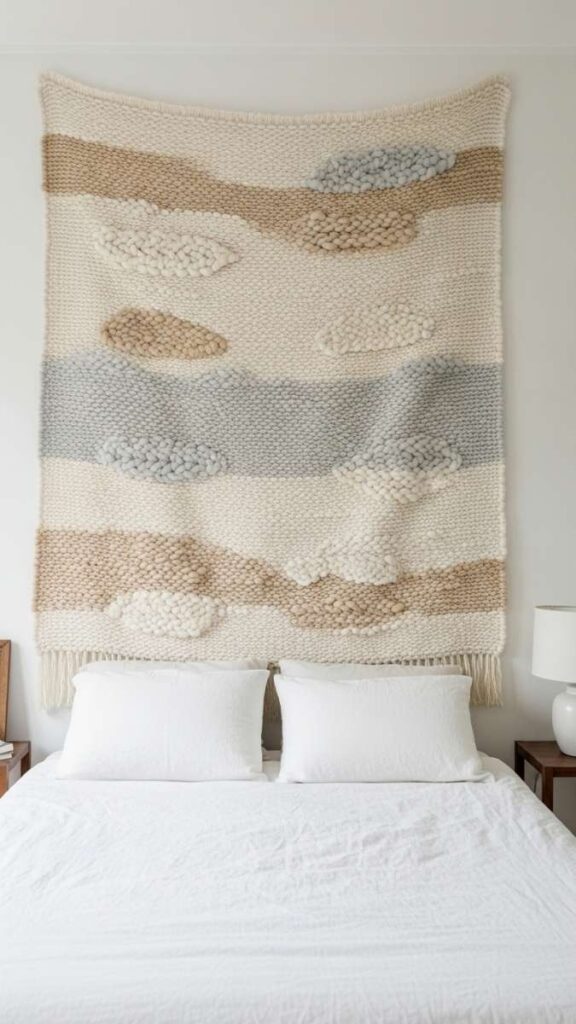 Hang a Linen or Cotton Wall Hanging Instead of Adding More Art