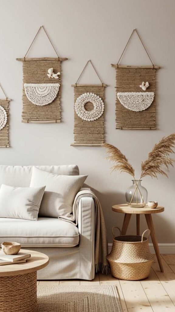 Hanging Coastal Art Made From Natural Materials