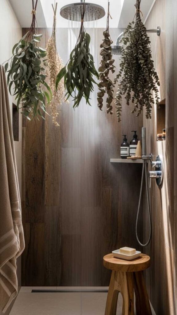 Hanging Eucalyptus or Dried Botanicals in the Shower