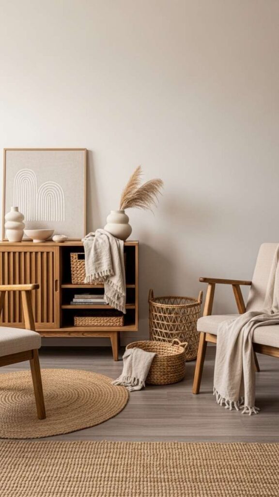 Incorporate Natural Materials to Counteract Synthetic Rental Finishes