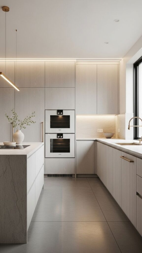 Integrated Appliances Behind Panel Doors