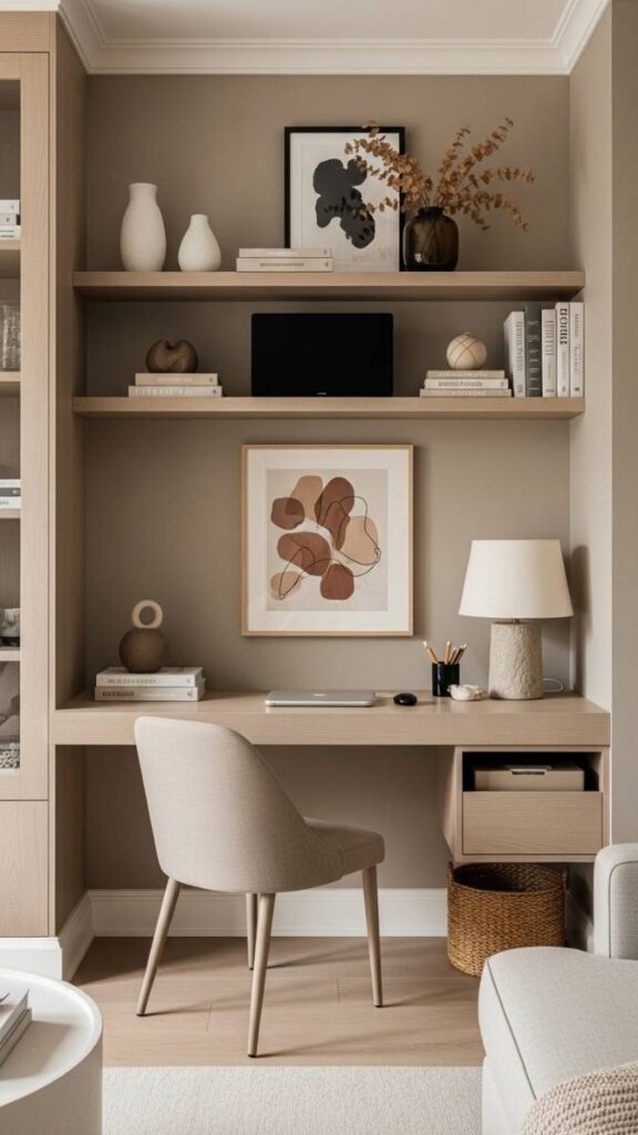 Integrated Desk Setup That Doesn't Look Like a Home Office