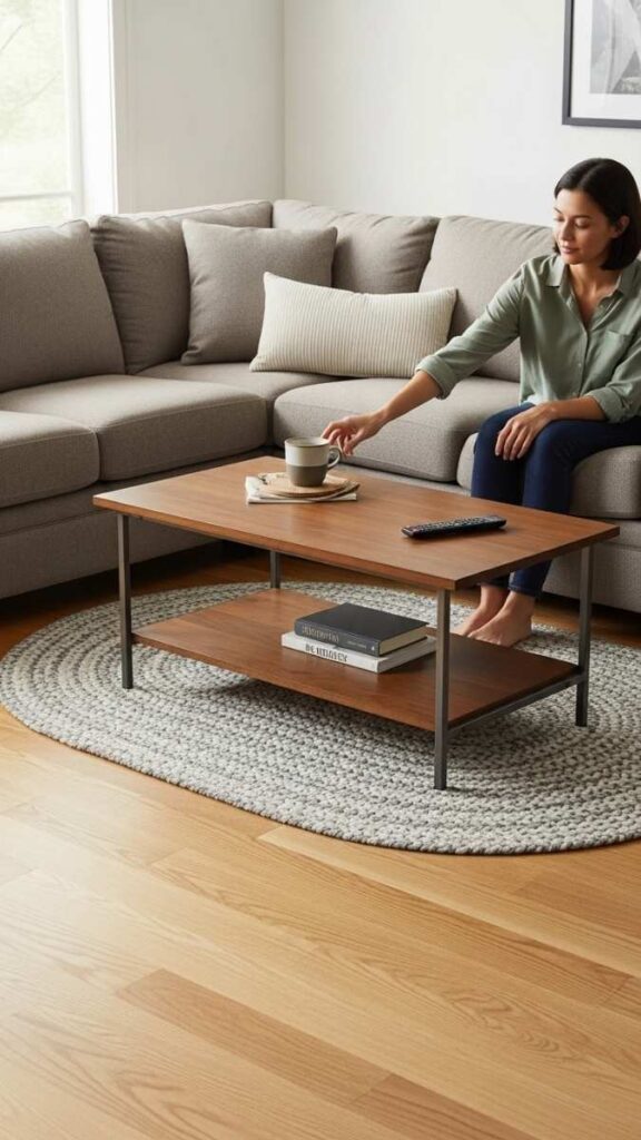 Keep the Coffee Table Clearance at 18 Inches