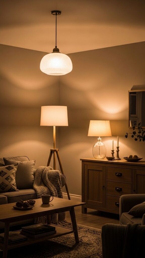 Layer Lighting With Three Sources at Different Heights