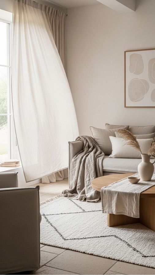 Linen and Cotton Textiles to Soften Hard Surfaces