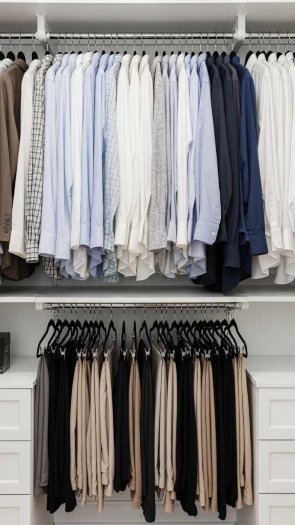 Maximize Closet Capacity with a Double Hang Rod