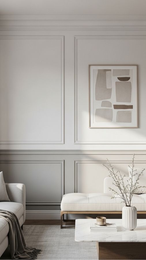 Molding or Wainscoting for Architectural Wall Interest