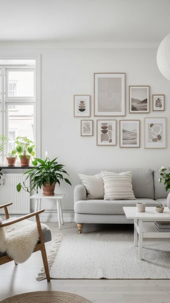 Monochromatic Frame Gallery in Beige and Cream