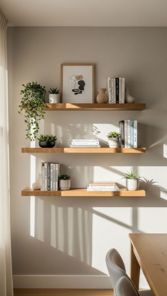 Mount Shelves at Eye Level Rather Than at Ceiling Height for Usability