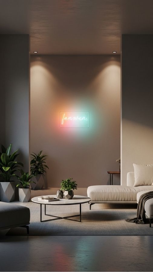 Neon or LED Sign as an Intentional Accent