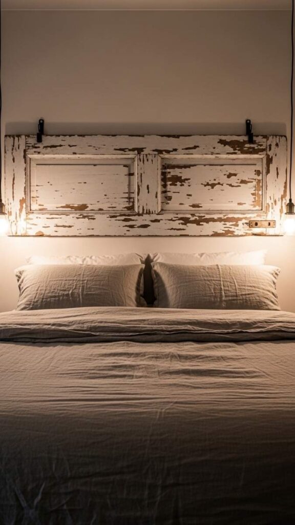 Old Doors Repurposed as Headboards